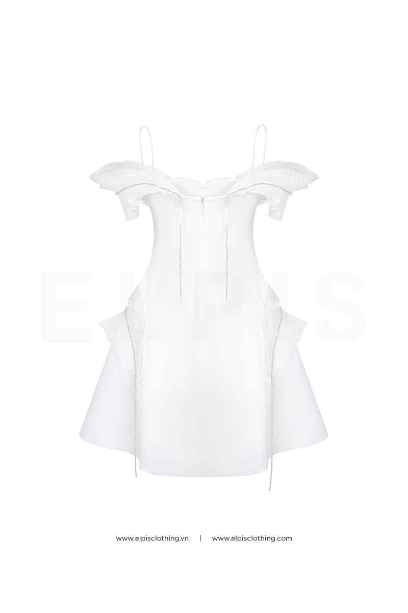 straps a line mini dress | EL23D39