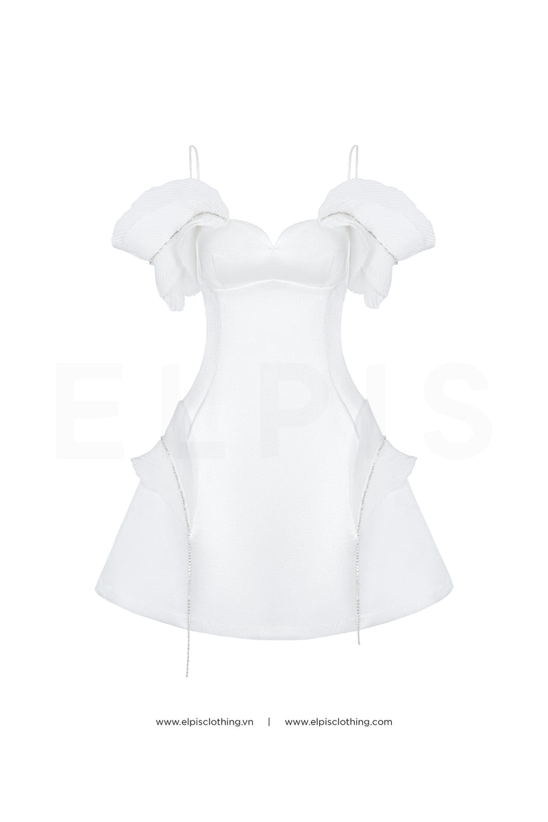 straps a line mini dress | EL23D39