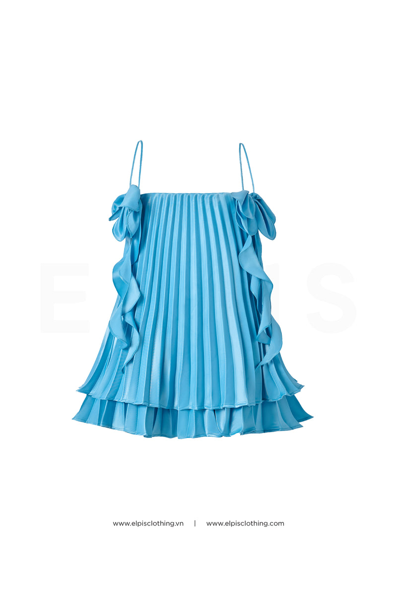 Pleat mini dress |  SP23D99