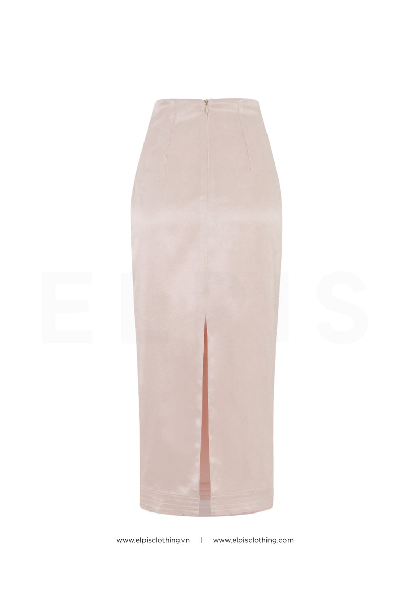 pencil midi silk skirt | EL23B19