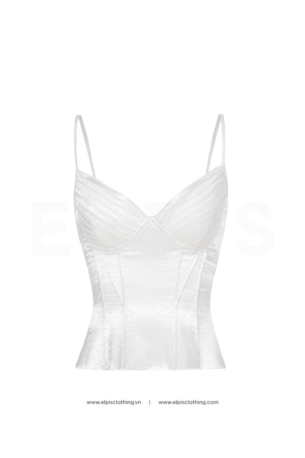 straps top featuring sweet heart neckline | SS23T96