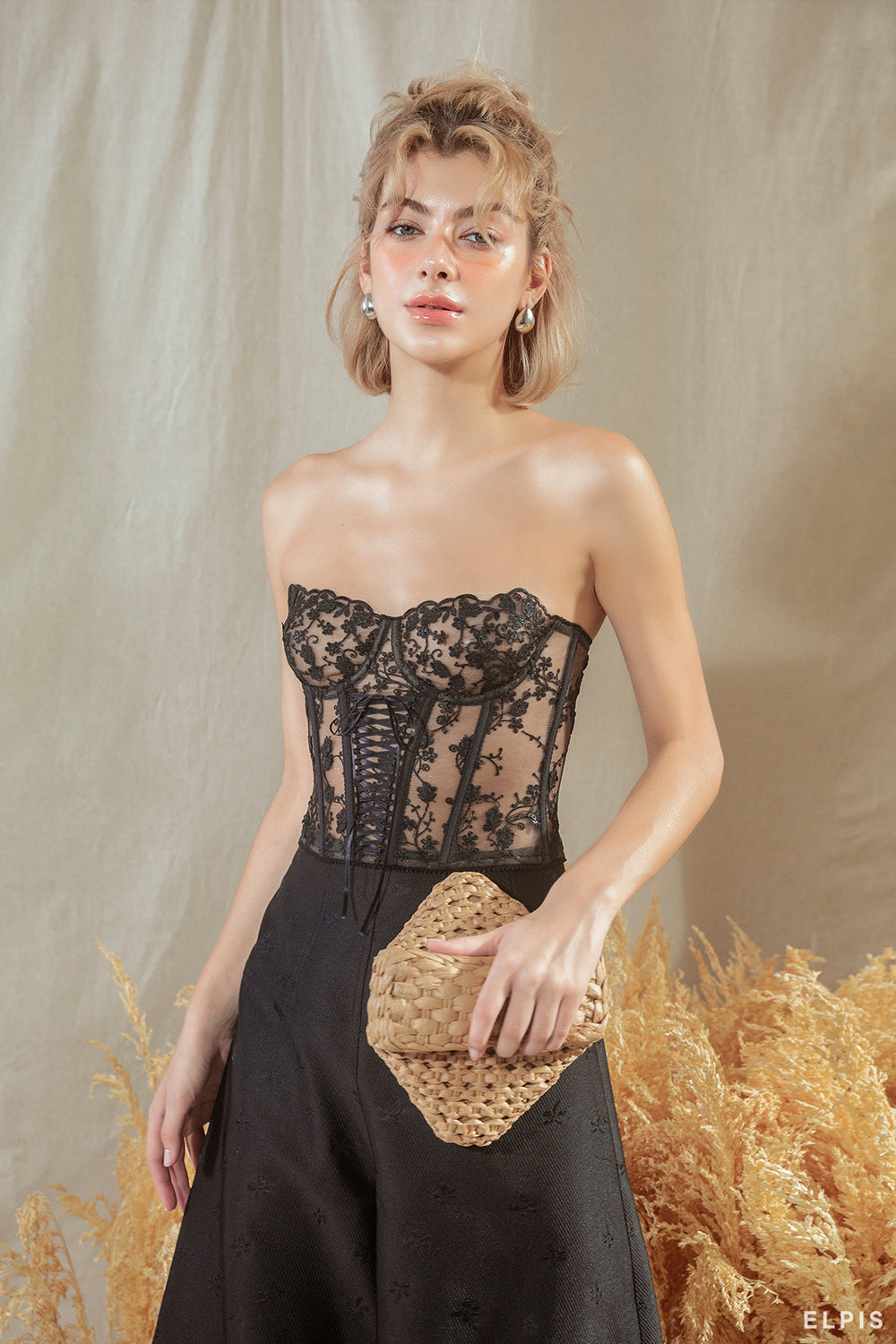 see-through corset bustier bra – ELPIS GLOBAL