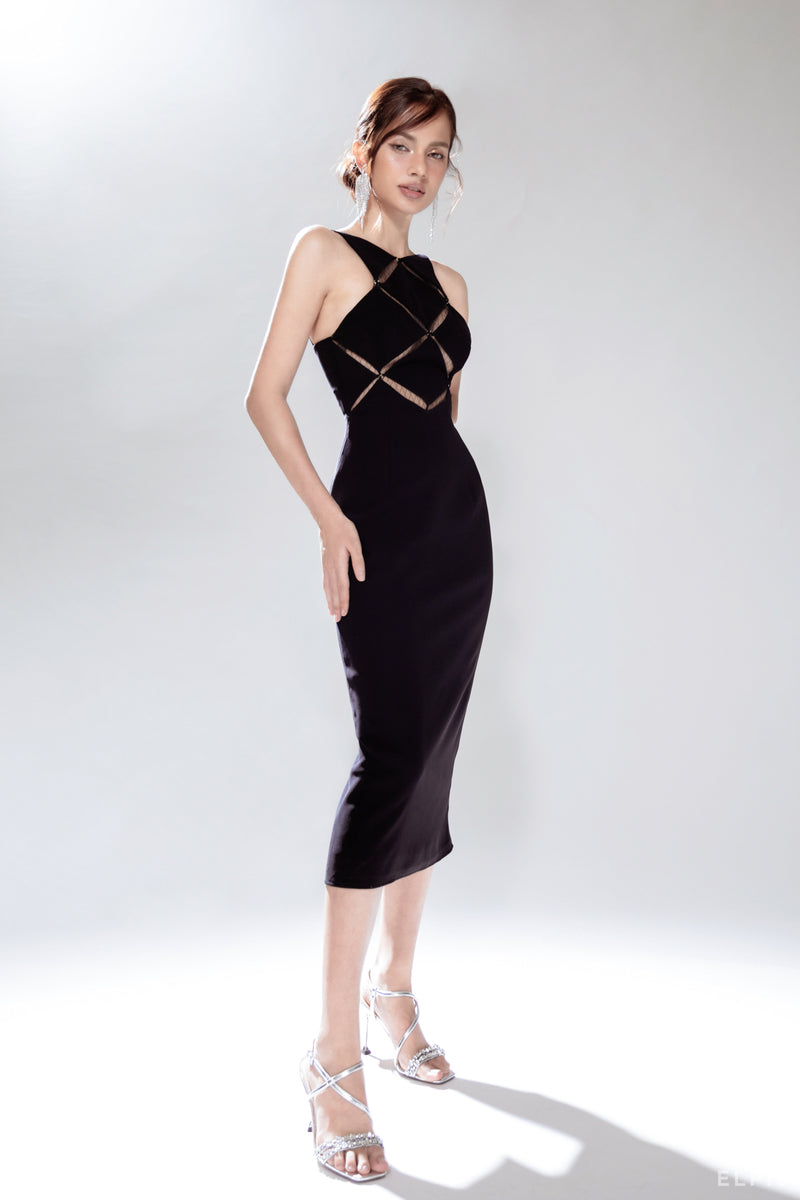 Body midi dress featuring cut-out detailing | FW21D02