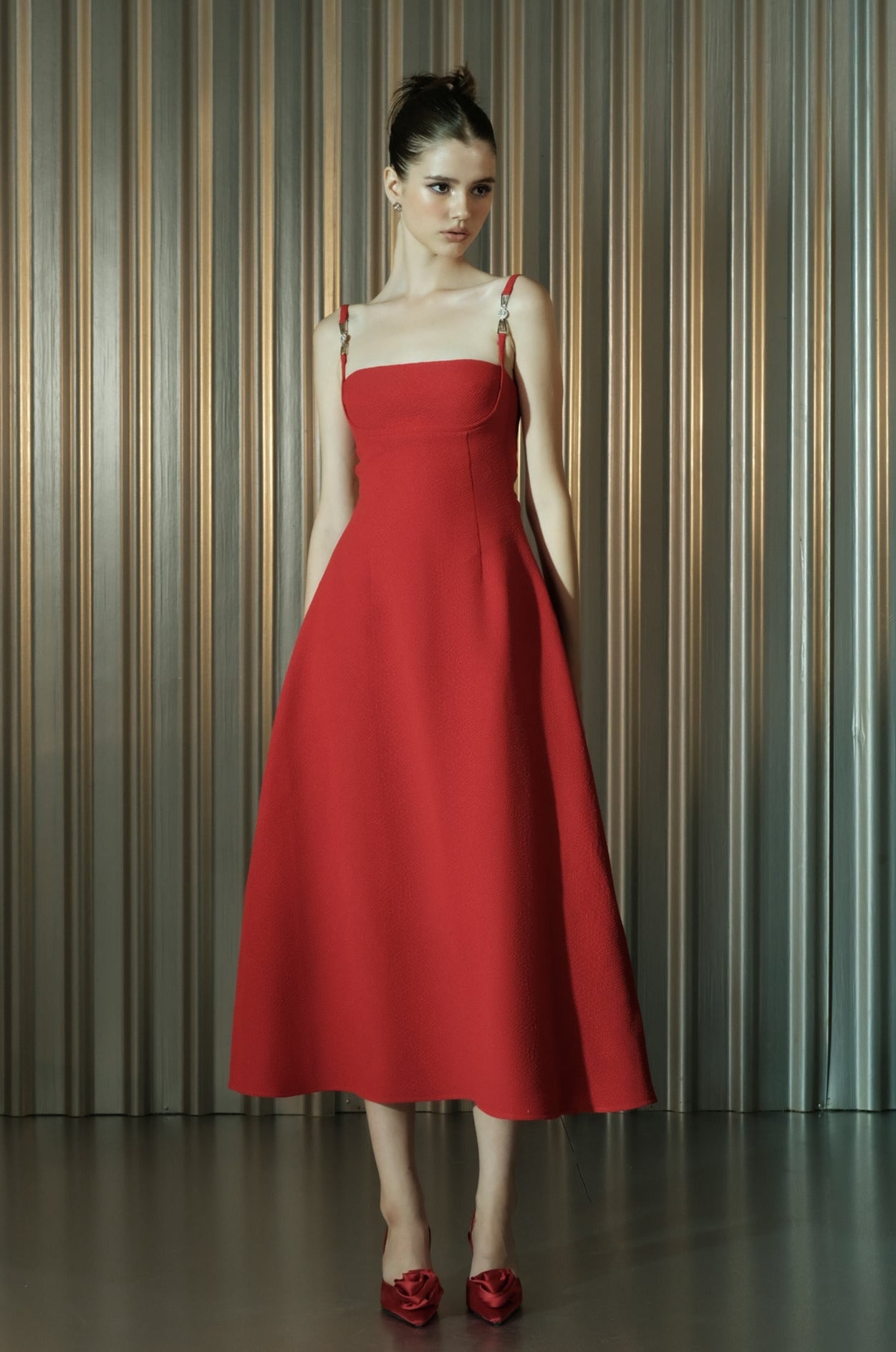 Midi A-line dress | FW22D80